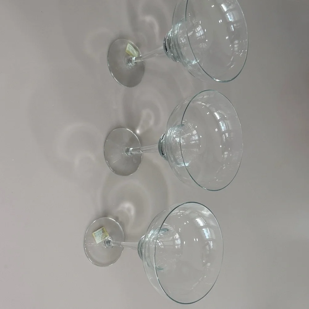 Crate&Barrel Clear Glass Margarita Glass